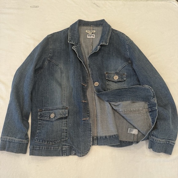 Duck Head Women's Denim Chore Coat Barn Jacket Pockets Workwear Trucker‎ 1X - Picture 4 of 7